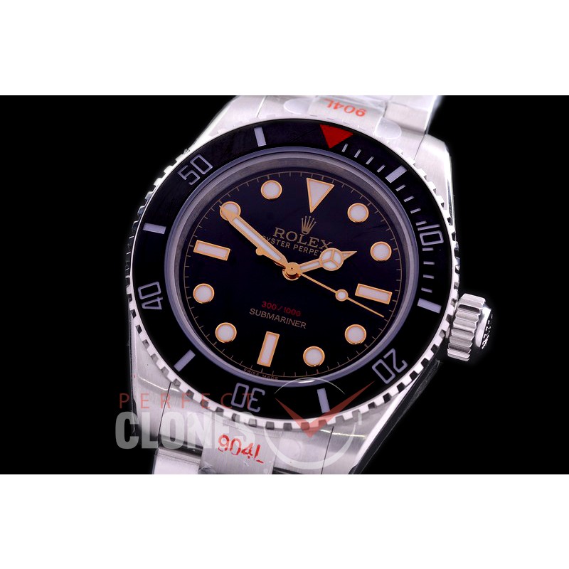 0 0 0 RLSS-TM-011S GMF 904L Steel Tempus Machina 216A Submariner No Date114060 SS/SS Black SA 3130
