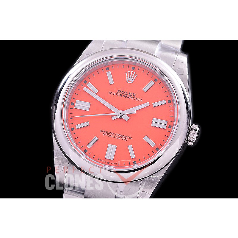 RLOY-41-105S BP Osyter Perpetual 41mm 124300 SS/SS Coral Red Sticks SA 3230