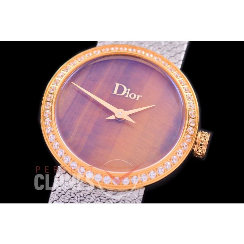 CD-LDDDS-113 La D De Dior Santine SS/YG MOP Gold Swiss Quartz 