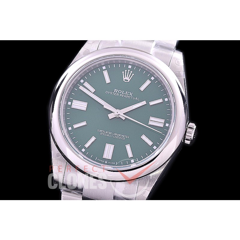 RLOY-41-104 BP Osyter Perpetual 41mm 124300 SS/SS Green Sticks A-2836