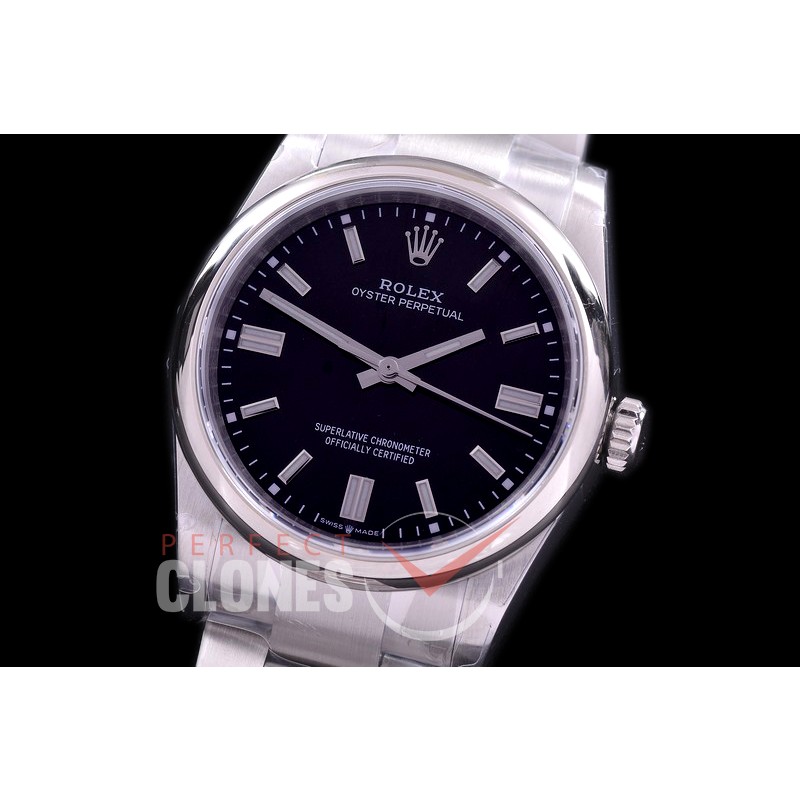 RLOY-36-102S BP Osyter Perpetual 36mm 126000 SS/SS Black Sticks SA 3230