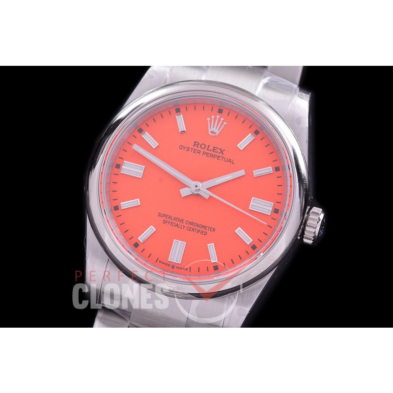 RLOY-36-105S BP Osyter Perpetual 36mm 126000 SS/SS Coral Red Sticks SA 3230