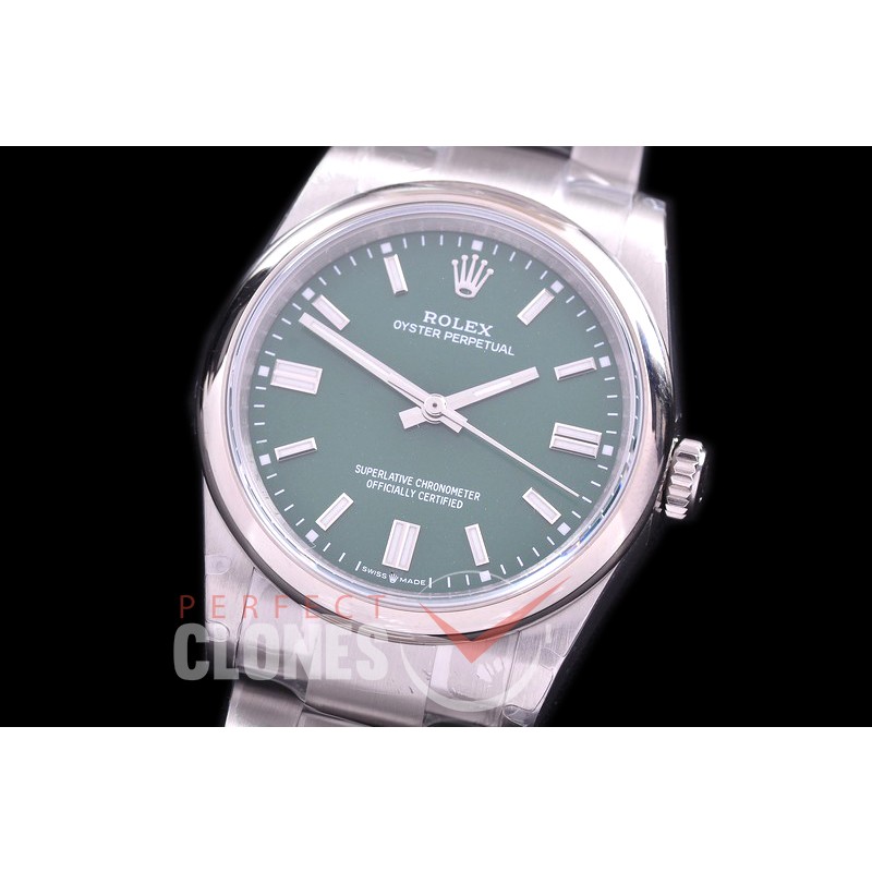 RLOY-36-104S BP Osyter Perpetual 36mm 126000 SS/SS Green Sticks SA 3230