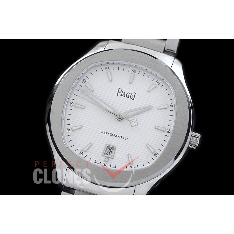 0 0 0 PI-PS-101 ZF Polo S Automatic SS/SS White Miyota 9015 Mod Calibre 1110P