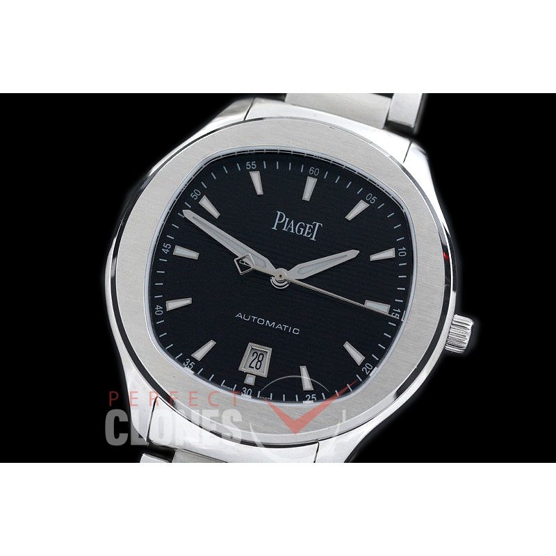0 0 0 PI-PS-102 ZF Polo S Automatic SS/SS Black Miyota 9015 Mod Calibre 1110P