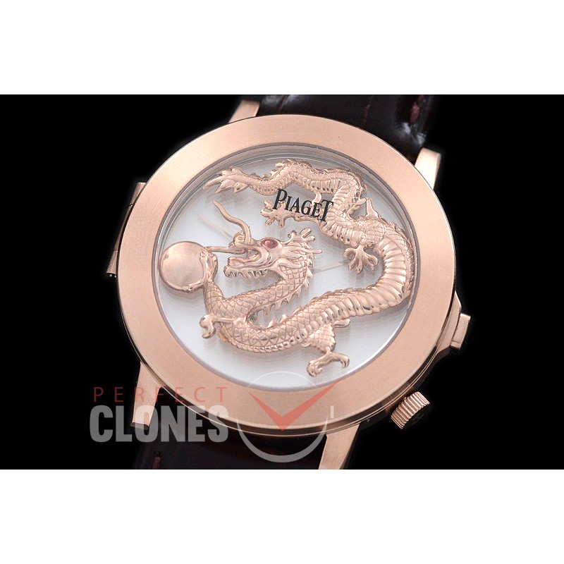0 0 0 PI-ALP-106 Altiplano Double Jeu Dragon Limited Ed RG/LE White Jap Quartz
