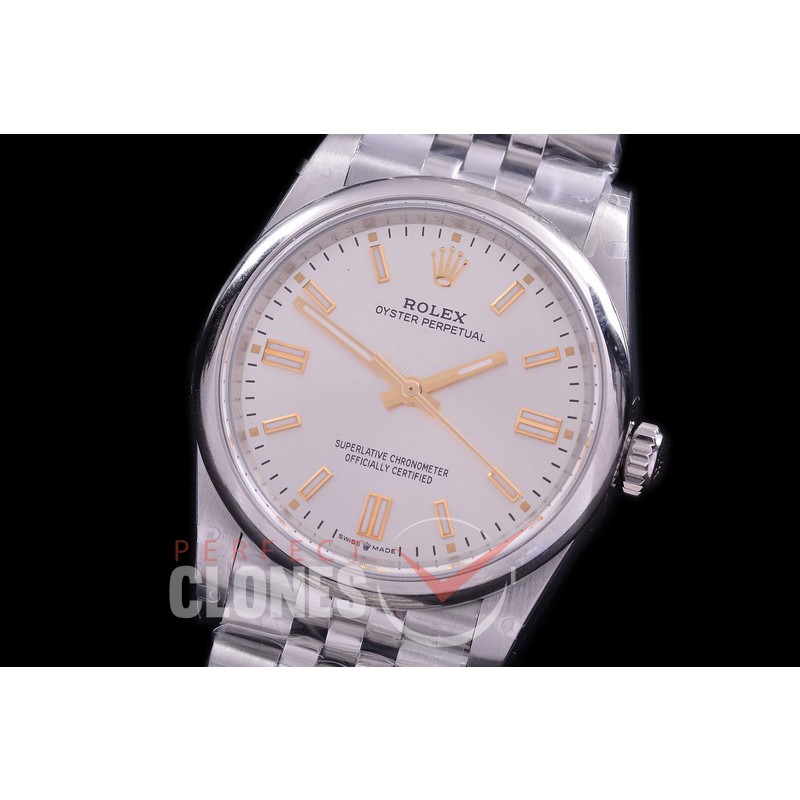 RLOY-36-111 BP Osyter Perpetual 36mm 126000 SS/SS White Sticks A-2836