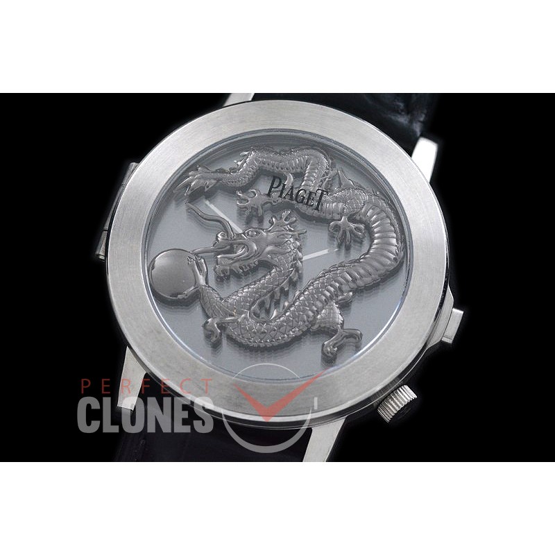 0 0 0 PI-ALP-102 Altiplano Double Jeu Dragon Limited Ed SS/LE Black Jap Quartz