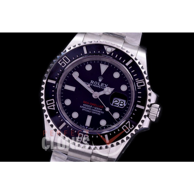 0 0 0 0 0 RLSD00806 XF/VSF 2017 43mm Sea Dweller 4000 126600 SS/SS Black A-2824 904L Steel