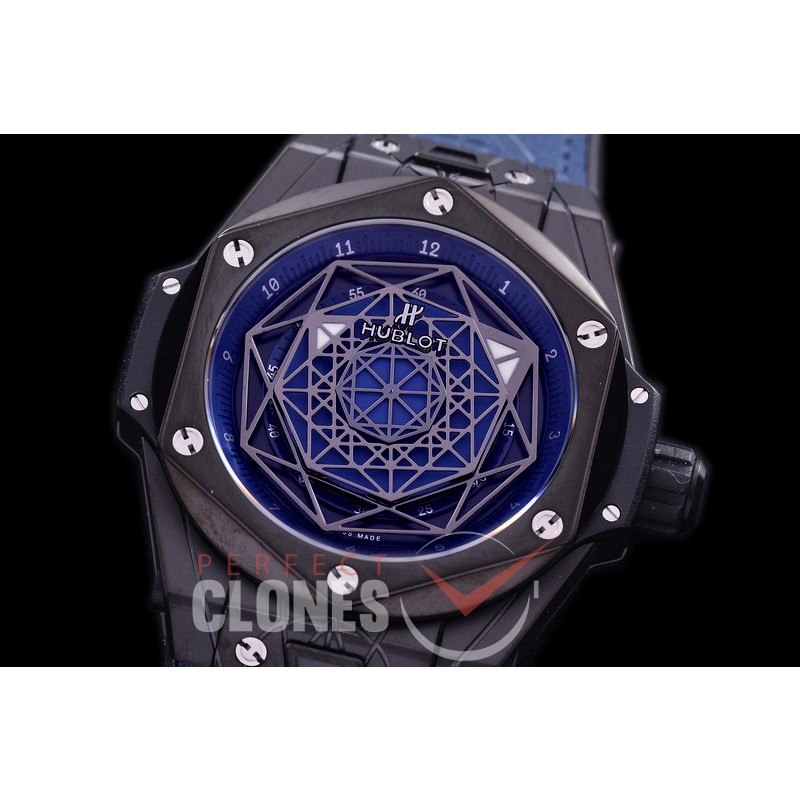 HB-SB-123 DF Big Bang Sang Bleu 45mm PVD/LE Blue Miyota 8215 Modified 