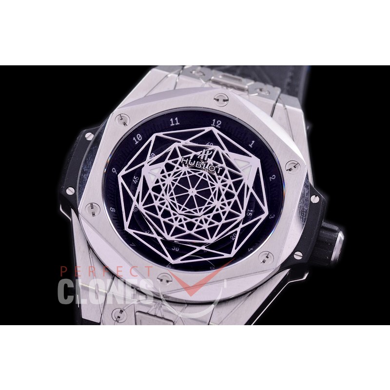 HB-SB-102 DF Big Bang Sang Bleu 45mm SS/LE Black Miyota 8215 Modified