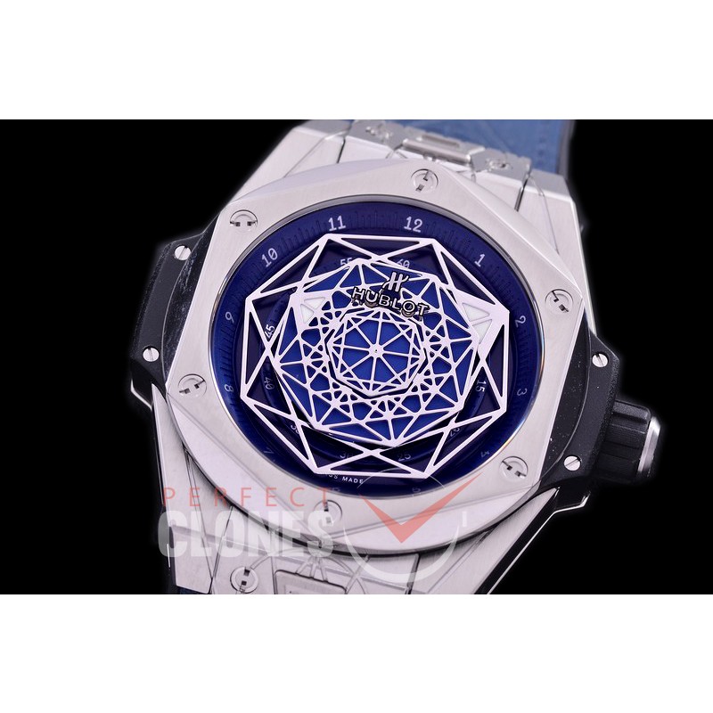 HB-SB-103 DF Big Bang Sang Bleu 45mm SS/LE Blue Miyota 8215 Modified