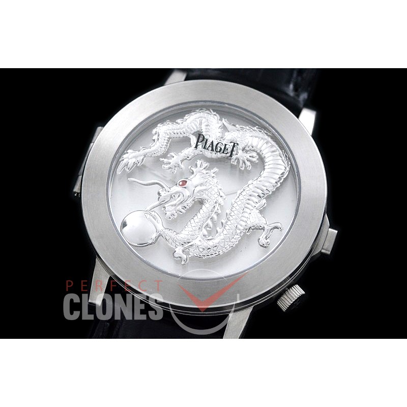 0 0 0 PI-ALP-101 Altiplano Double Jeu Dragon Limited Ed SS/LE White Jap Quartz 