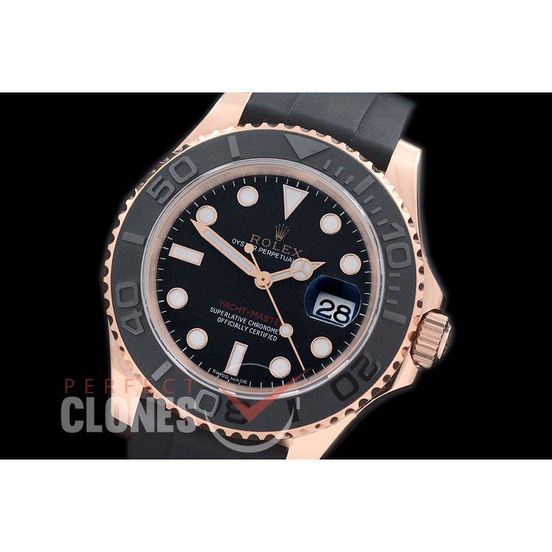 RYMENR00008S ARF 904 Steel 116621 Yachtmaster Everose Men RG/RU Black SH 3135