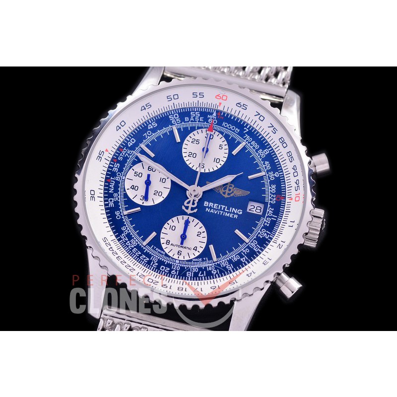 0 0 0 0 0 0 BLNVC-41-108M ANF/OXF Navitimer 41mm Chronograph SS/ME Blue Sticks A-7750 28800