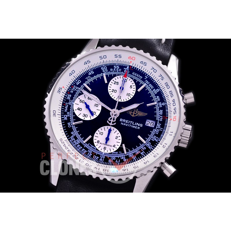 0 0 0 0 0 0 BLNVC-41-107L ANF/OXF Navitimer 41mm Chronograph SS/LE Black Sticks A-7750 28800