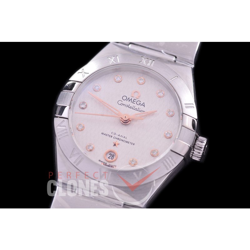 0 OMCON-29-112 Constellation Automatic Date 29mm SS/SS White Diam Eta 2688 Mod to Calibre 8700
