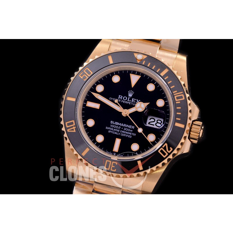  RLSF-41-0011A BP 2020 41mm Submariner 126618LB YG/YG Black A-2836 
