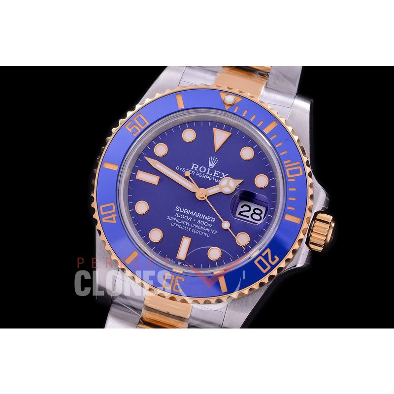  RLST-41-0012A BP 2020 41mm Submariner 126613LB SS/YG Blue A-2836 