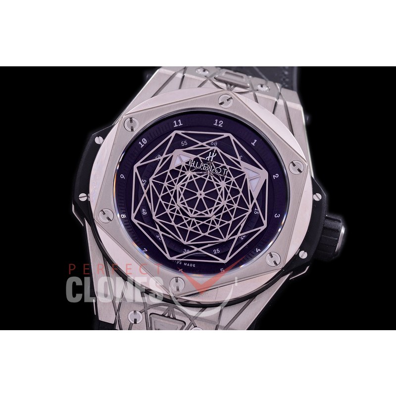 HB-SB-052 HRF Big Bang Sang Bleu 45mm TI/LE Black Miyota 8215 Modified