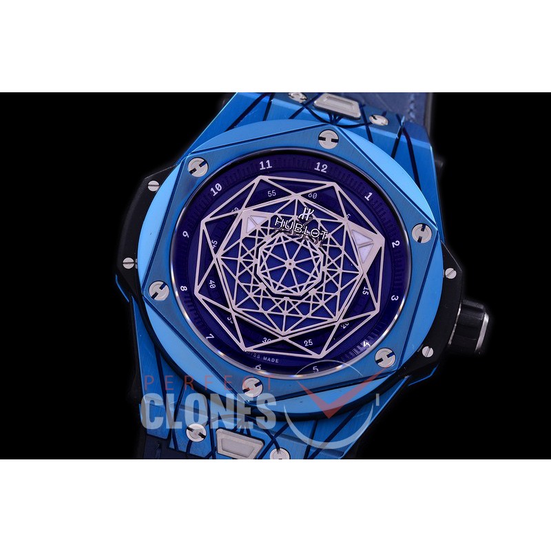 HB-SB-078 HRF Big Bang Sang Bleu 45mm PVD Blue/LE Blue Miyota 8215 Modified