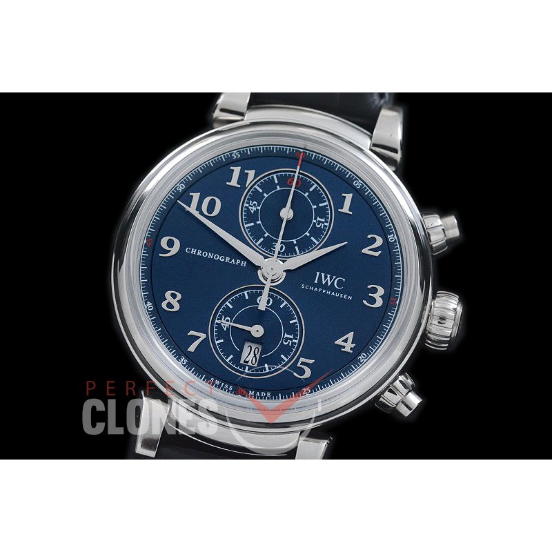 IWDV-053 Da Vinci Chronograph iW393402 Sport for Good Foundation SS/LE Blue A-7750