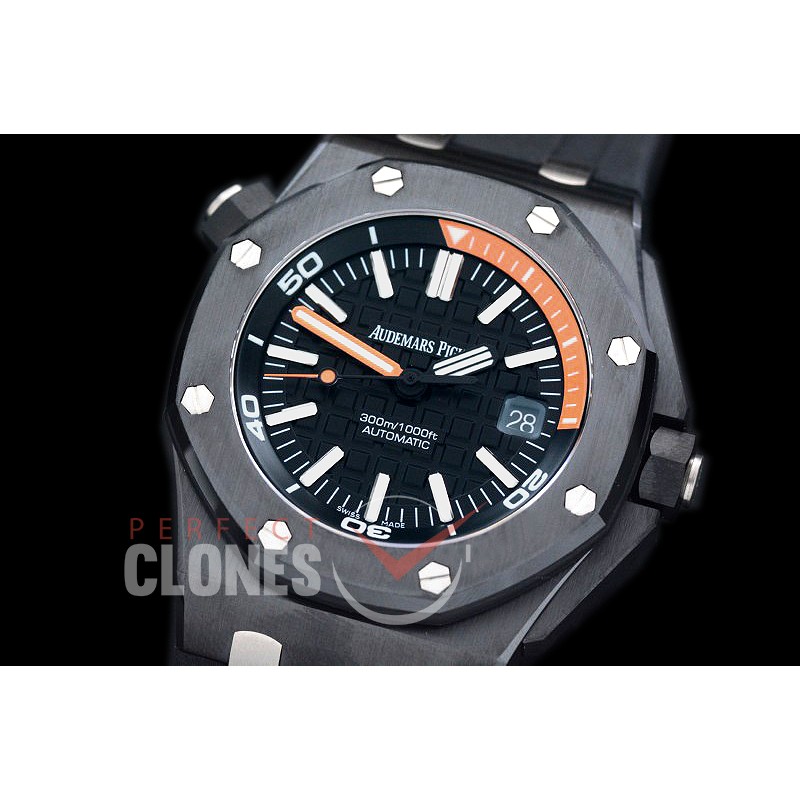 AP00033 Royal Oak Diver 15707 V2 CER/RU Black A-3120