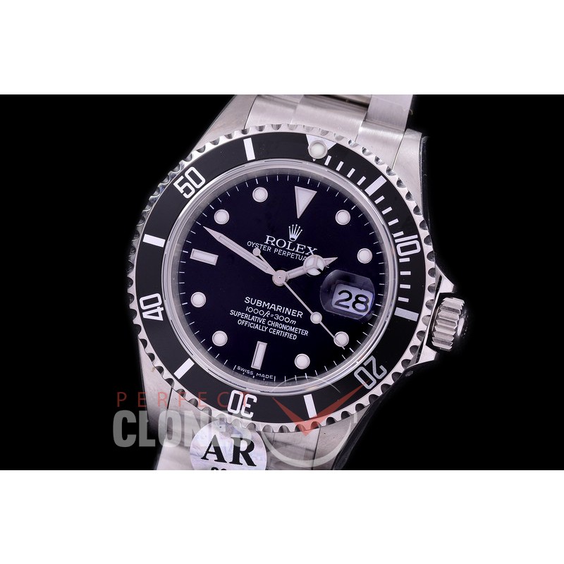 RLSS00421 ARF/JF 904L V2 16610 Submariner SS Black SH 3135 
