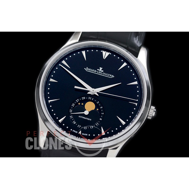 0 0 JLMA-122 Master Automatic Calender Ultra-thin SS/LE Black Asian Customized Clone Calibre JL 925