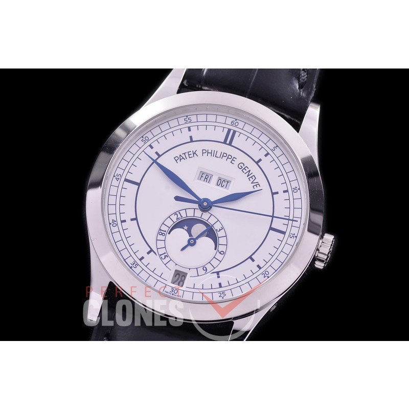 PP-5396-110L ARF Complications 5396 Annual Calender SS/LE White Miyota 9100 Mod to Calibre 324