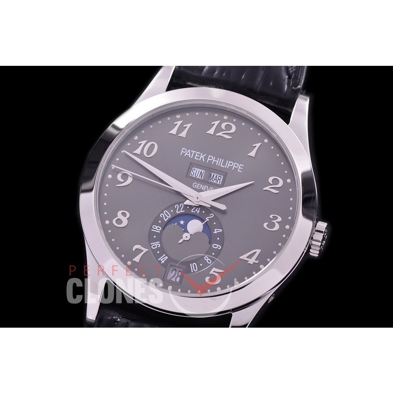 PP-5396-107L ARF Complications 5396 Annual Calender SS/LE Grey Miyota 9100 Mod to Calibre 324