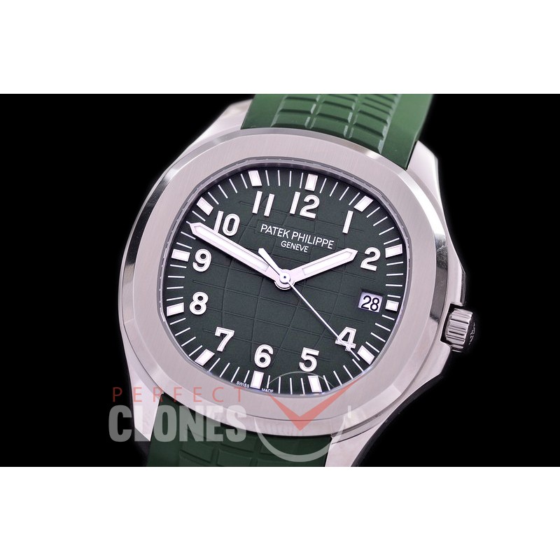 0 0 PPAQ-5167-054 3KF Aquanaut 5168-002 42mm SS/RU Green Miyota 9015 Modified Calibre 324SC