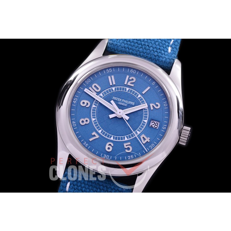 0 0 PP-6007-002 3KF Calatrava 6007A New Manufacture Limited Ed SS/LE Blue Miyota 9015 Modified Calibre 324SC