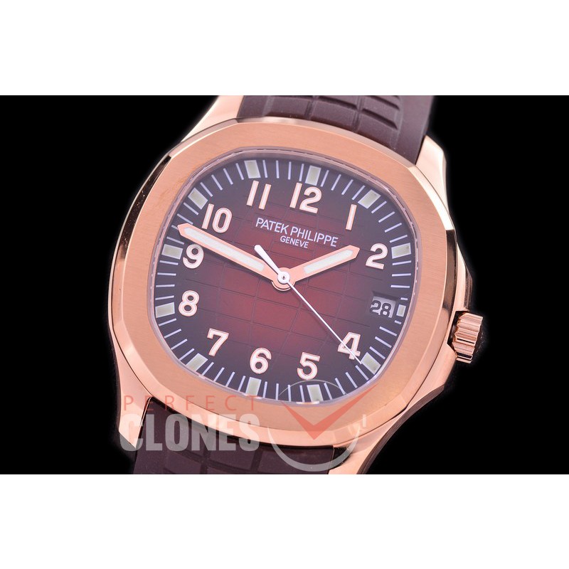 0 0 PPAQ-5167-038 PF Aquanaut 5167 RG/RU Brown Miyota 9015 Modified Calibre 324SC