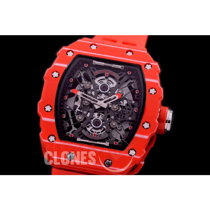 RM053-01-021 ANF/OXF RM 053-01 Pablo Mac Donough Limited Ed Red-PT/RU Skeleton Customized Movt