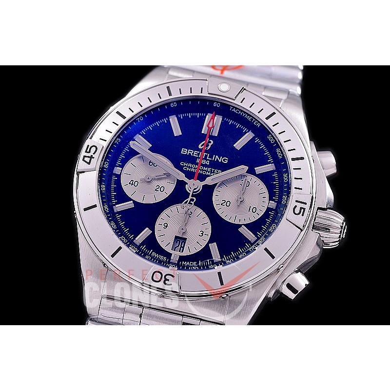 BLSCB01-42-102 GF Super Chronomat 42 Chrono SS/SS Black Sticks A-7750 28800