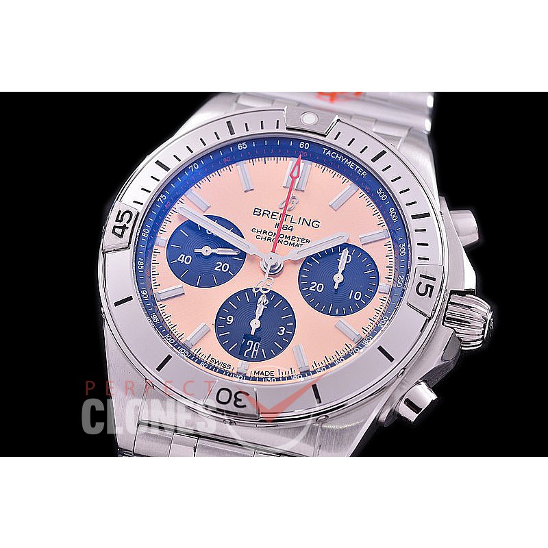 BLSCB01-42-105 GF Super Chronomat 42 Chrono SS/SS Copper Sticks A-7750 28800