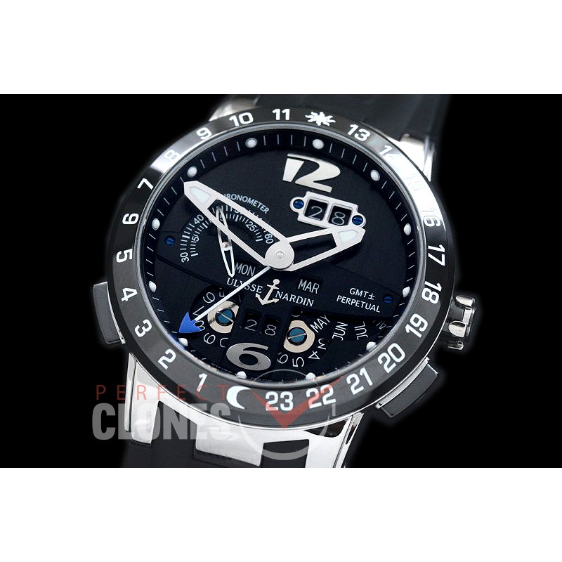 0 0 UNEL-101 El Toro Perpetual Calender SS/CER/RU Black Asian Customized Calibre UN-32