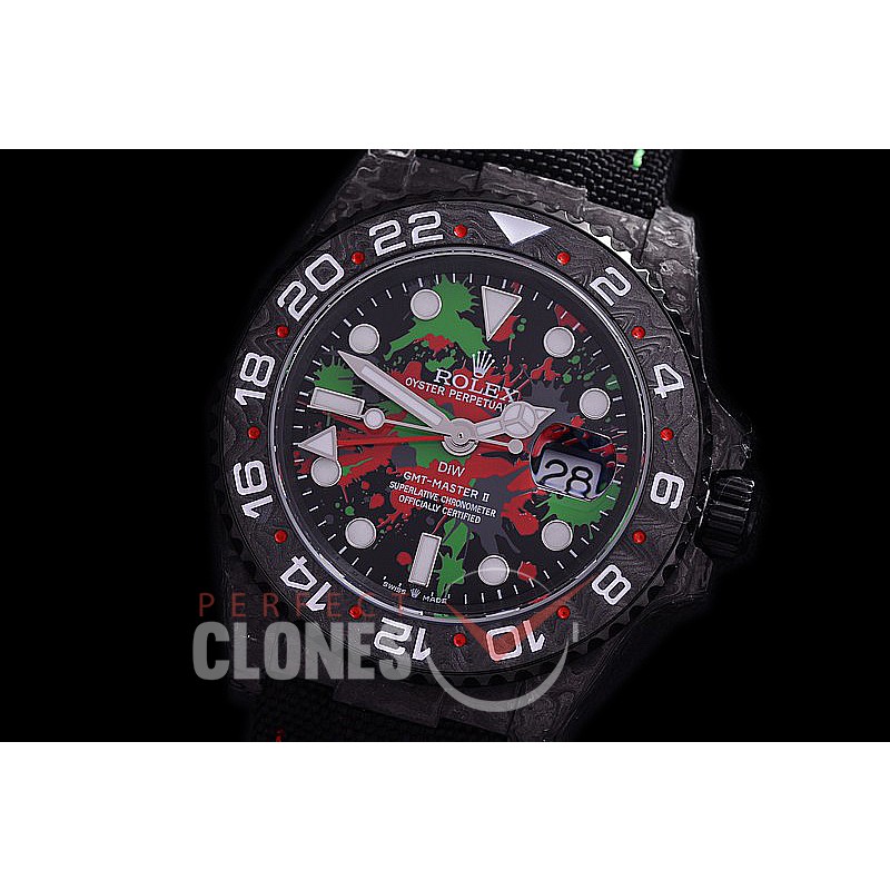 RLGFC-121 JHF DIW NTPT GMT 116710 Special Edition FC/NY Black/Paint Splatter CF SA 3186 CHS