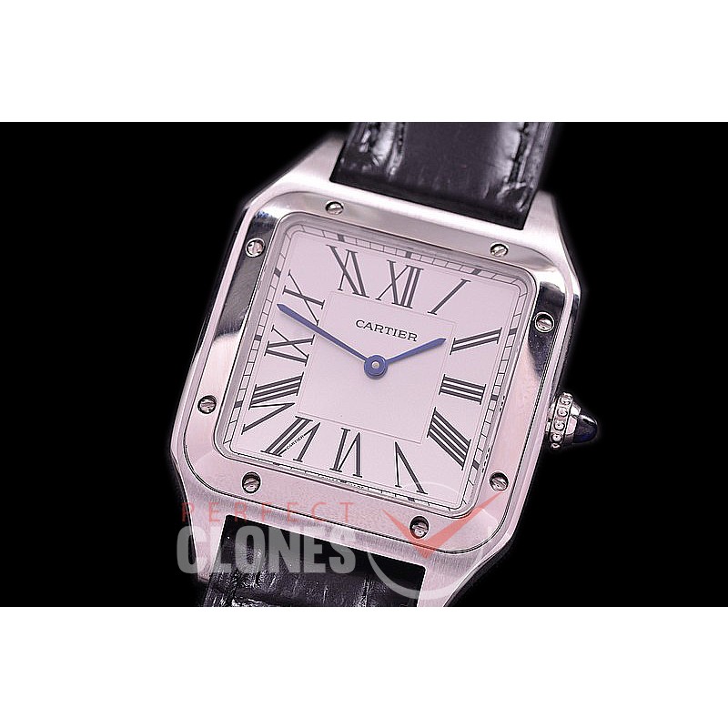 CAR-SD-551 HWF 2019 Santos-Dumont Men SS/LE White Swiss Quartz 