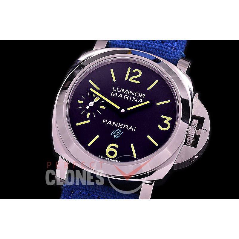 0 0 0 0 PN777U02 HWF Pam 777 U Series Luminor Marina Blue Logo SS/LE Black A-6497