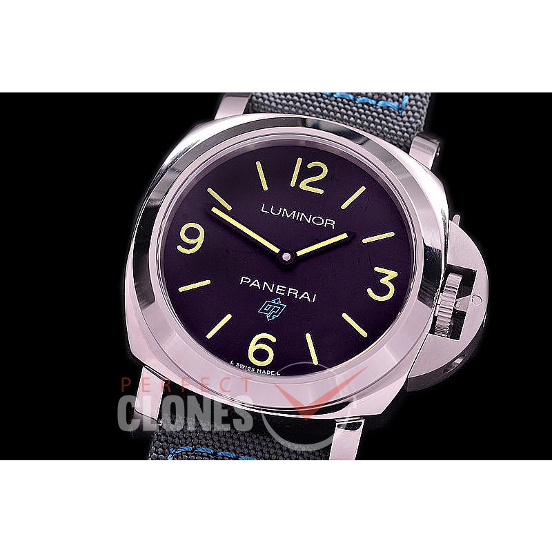 0 0 0 0 PN77402 HWF Pam 774 Luminor Base Blue Logo SS/LE Black A-6497
