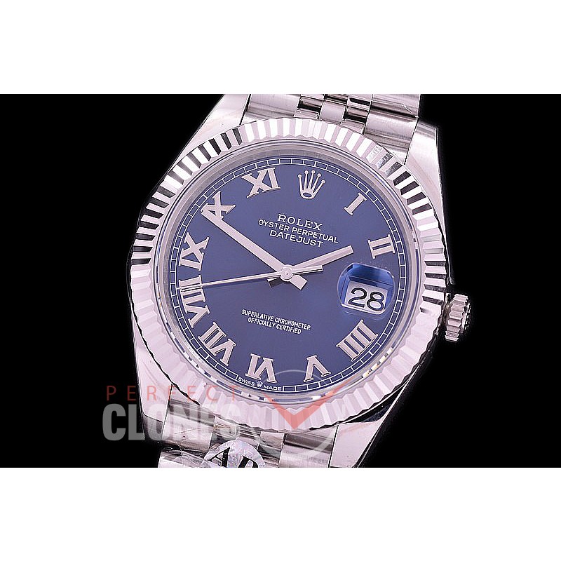 0 0 R41DJS-989J JF/ARF 904L Steel 126334 Jubilee SS/SS 2019 Blue Roman Asian 2824/3235 Mod