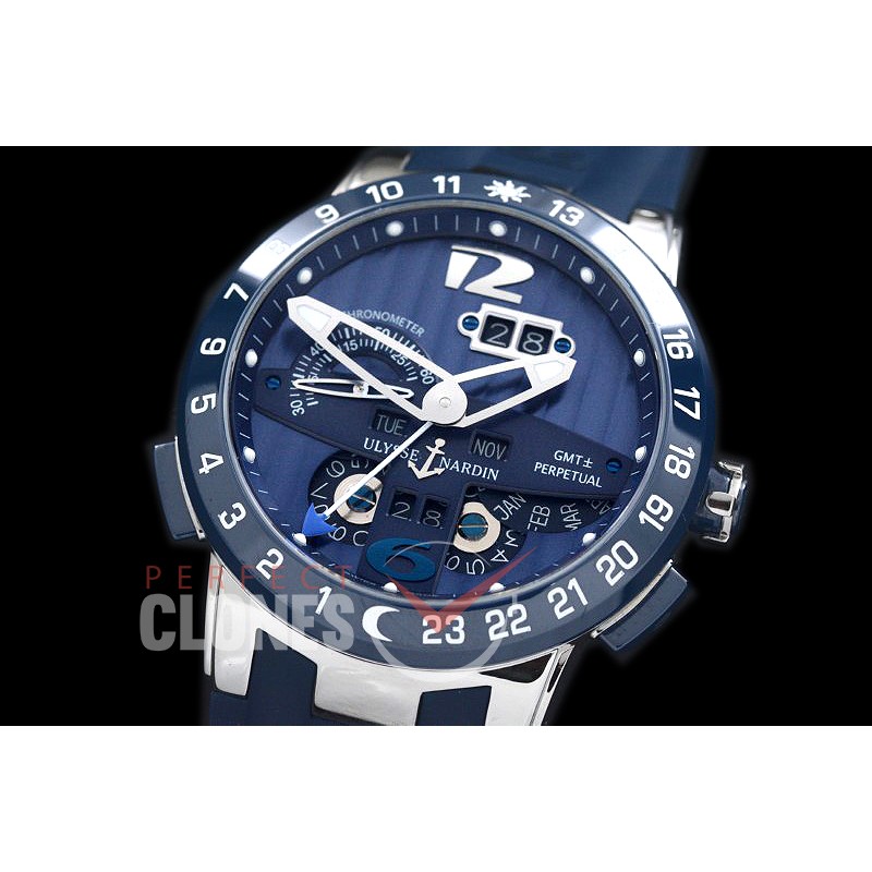 0 0 UNEL-102 El Toro Perpetual Calender SS/CER/RU Blue Asian Customized Calibre UN-32