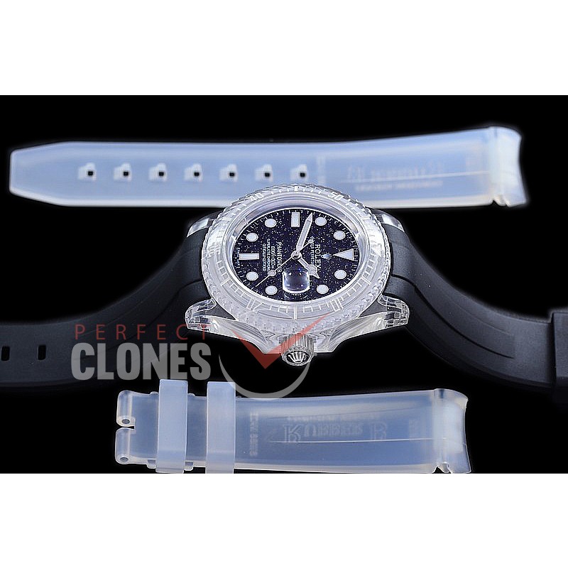 RLS-PL-116 KZF Phantom Lab Collections Submariner 116610 Black Galaxy SS/RU SA 3135