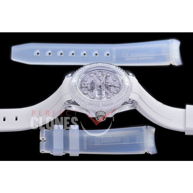 RLS-PL-106 KZF Phantom Lab Collections Submariner 116610 Grey Fabric SS/RU SA 3135