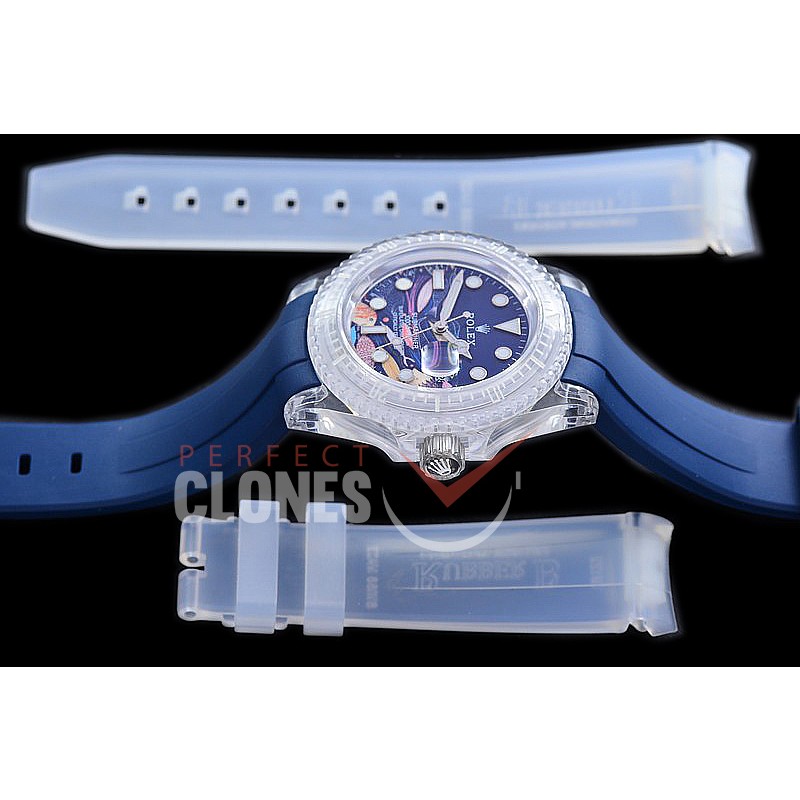 RLS-PL-119 KZF Phantom Lab Collections Submariner 116610 Blue Fish SS/RU SA 3135