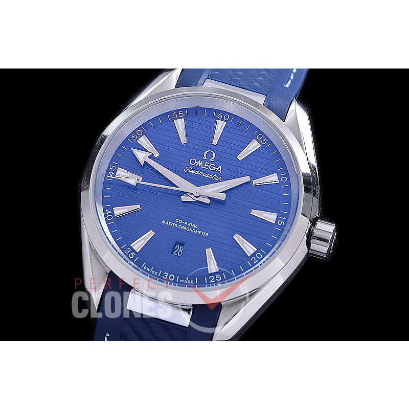 OMAT41-906R Aqua Terra Date Automtaic SS/RU Blue A-2813 