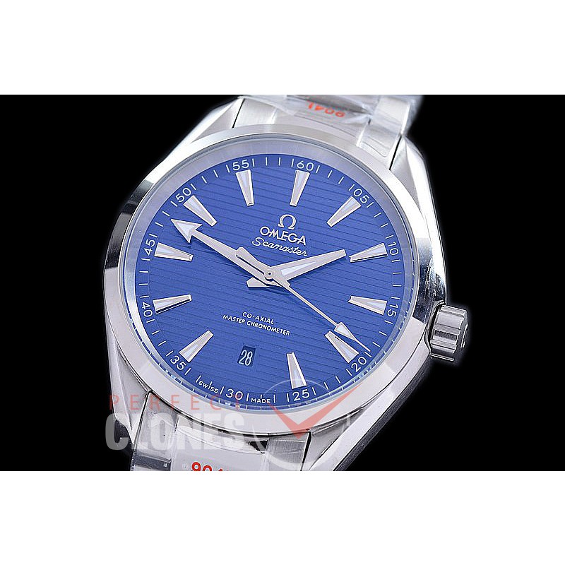 OMAT41-906 Aqua Terra Date Automtaic SS/SS /Blue A-2813 