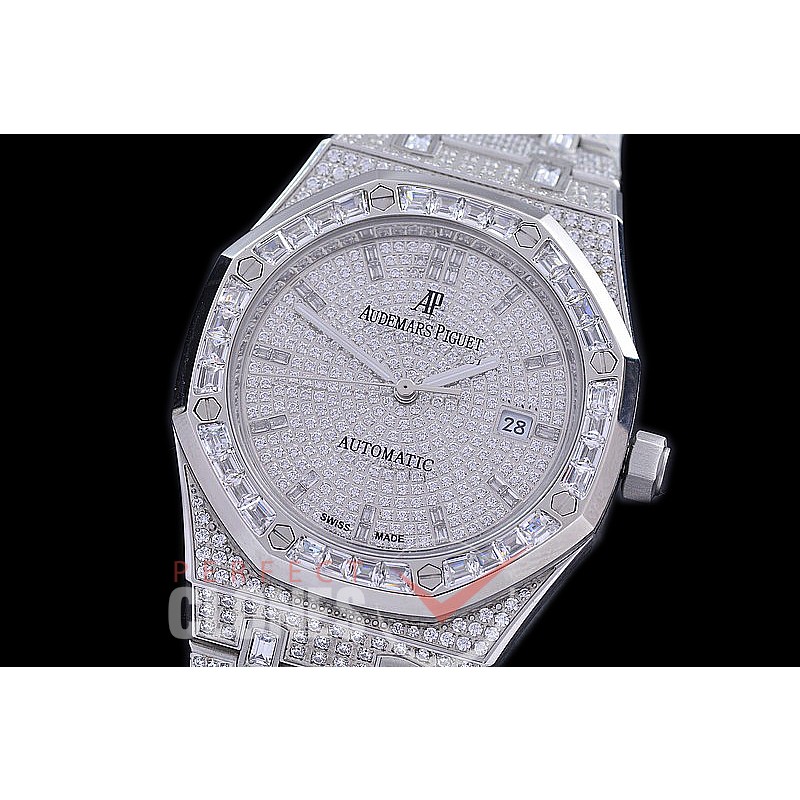 AP15400-011A Royal Oak 15400 Ultra Bling SS/SS Diam Crested AP 3120